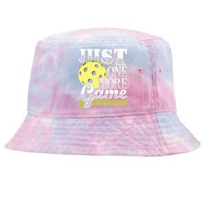 Just One More Game Funny Pickleball Player Tie-Dyed Bucket Hat