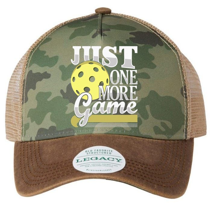Just One More Game Pickleball Player Paddleball Legacy Tie Dye Trucker Hat