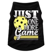 Just One More Game Pickleball Player Paddleball Doggie Tank
