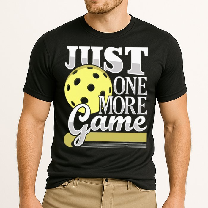 Just One More Game Pickleball Player Paddleball Performance Shirt