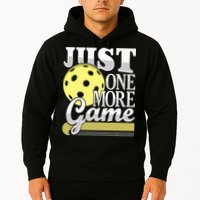 Just One More Game Pickleball Player Paddleball Hoodie
