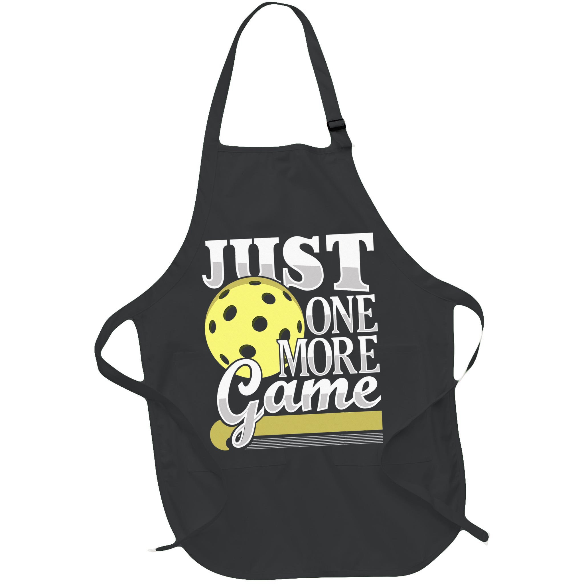 Just One More Game Pickleball Player Paddleball Apron