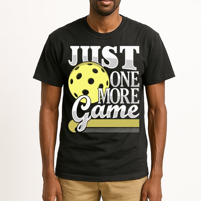 Just One More Game Pickleball Player Paddleball Tall T-Shirt