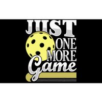 Just One More Game Pickleball Player Paddleball Bumper Sticker