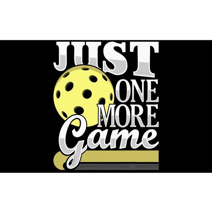 Just One More Game Pickleball Player Paddleball Bumper Sticker