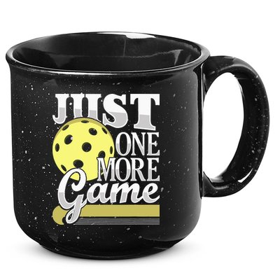 Just One More Game Pickleball Player Paddleball 15oz Campfire Ceramic Mug