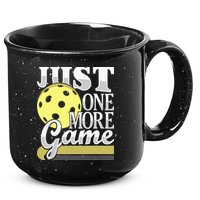 Just One More Game Pickleball Player Paddleball 15oz Campfire Ceramic Mug