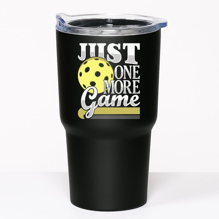 Just One More Game Pickleball Player Paddleball Tumbler