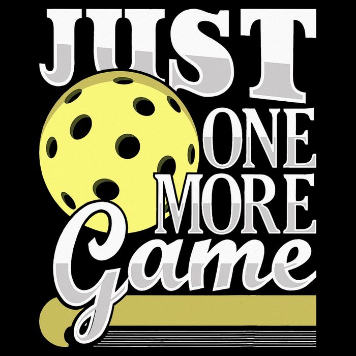 Just One More Game Pickleball Player Paddleball Magnet
