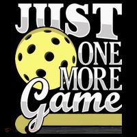 Just One More Game Pickleball Player Paddleball Poster