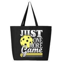 Just One More Game Pickleball Player Paddleball 25L Jumbo Tote
