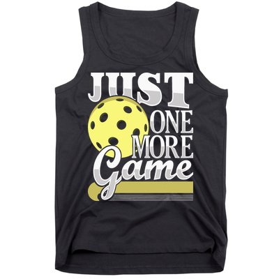 Just One More Game Pickleball Player Paddleball Tank Top