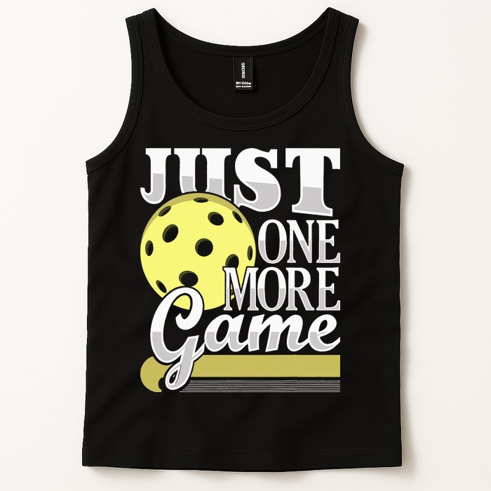 Just One More Game Pickleball Player Paddleball Tank Top