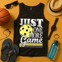 Just One More Game Pickleball Player Paddleball Tank Top