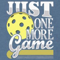 Just One More Game Pickleball Player Paddleball Garment-Dyed Sweatshirt