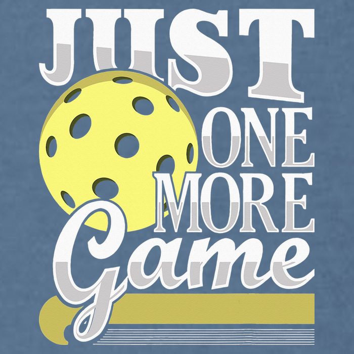 Just One More Game Pickleball Player Paddleball Garment-Dyed Sweatshirt