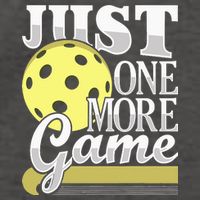 Just One More Game Pickleball Player Paddleball Vector Backpack