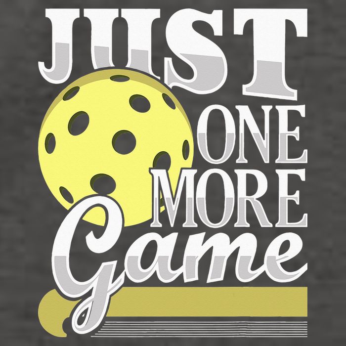 Just One More Game Pickleball Player Paddleball Vector Backpack