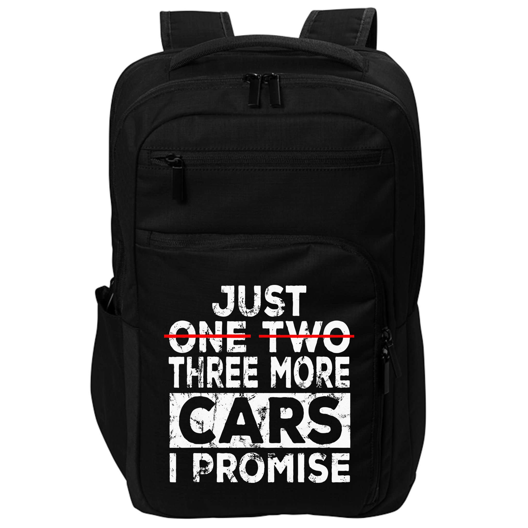 Just One More Car I Promise Mechanic Gift Car Lover Garage Impact Tech Backpack