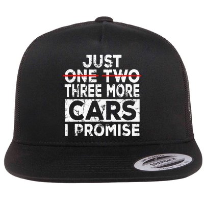 Just One More Car I Promise Mechanic Gift Car Lover Garage Flatbill Hat