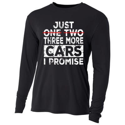 Just One More Car I Promise Mechanic Gift Car Lover Garage Cooling Performance Long Sleeve Crew