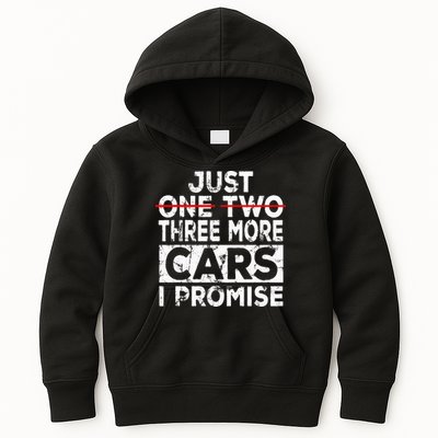 Just One More Car I Promise Mechanic Gift Car Lover Garage Kids Hoodie