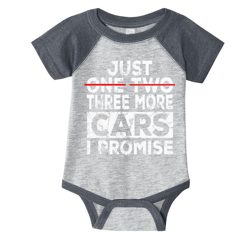Just One More Car I Promise Mechanic Gift Car Lover Garage Infant Baby Jersey Bodysuit