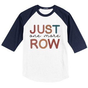 Just One More Row Yarn Baseball Sleeve Shirt