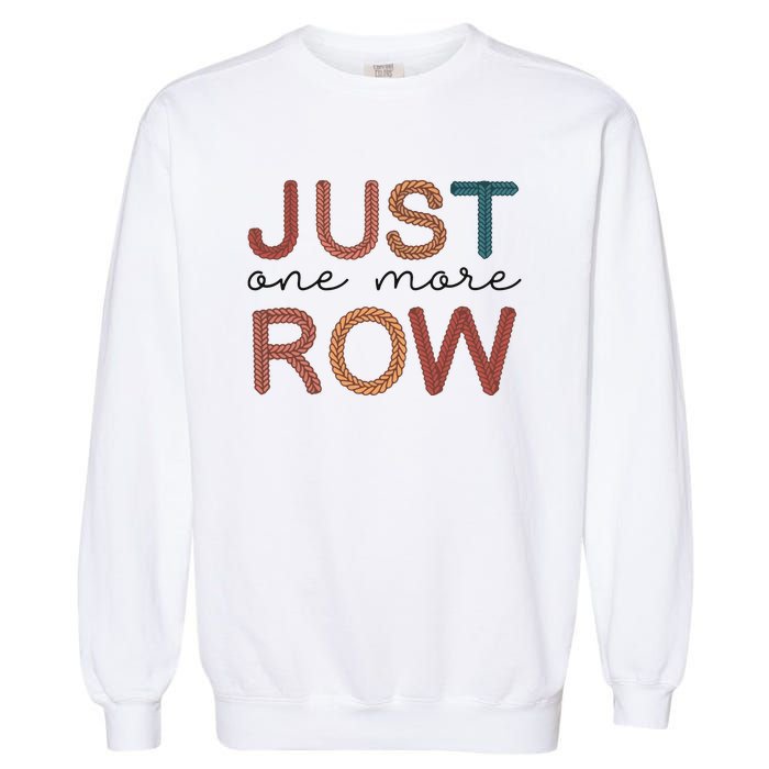 Just One More Row Yarn Garment-Dyed Sweatshirt