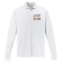 Just One More Row Yarn Performance Long Sleeve Polo