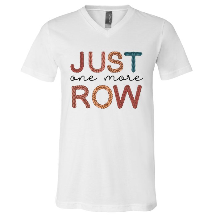 Just One More Row Yarn V-Neck T-Shirt