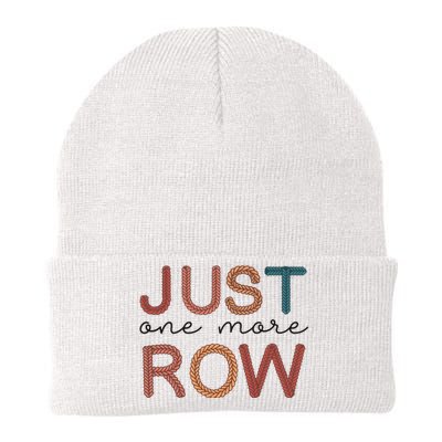 Just One More Row Yarn Knit Cap Winter Beanie