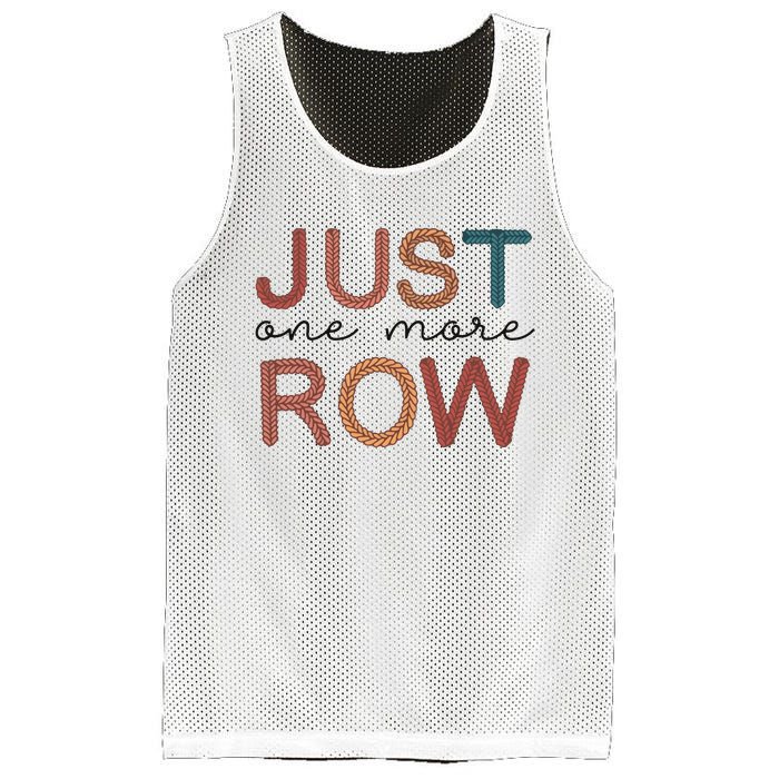 Just One More Row Yarn Mesh Reversible Basketball Jersey Tank