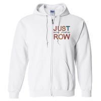 Just One More Row Yarn Full Zip Hoodie