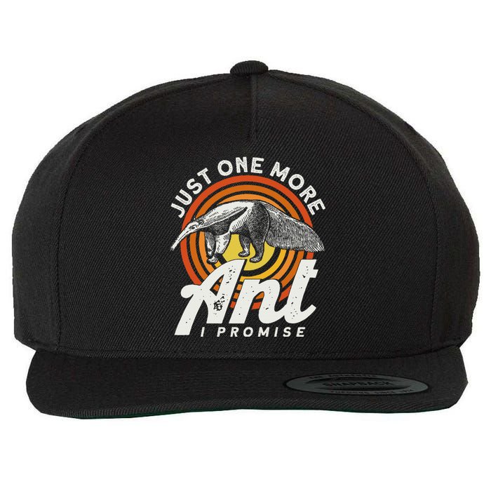 Just One More Ant I Promise Anteater Wool Snapback Cap