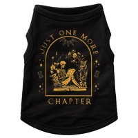 Just One More Chapter Vintage Skeleton Reading Book Reader Doggie Tank