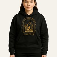 Just One More Chapter Vintage Skeleton Reading Book Reader Hoodie
