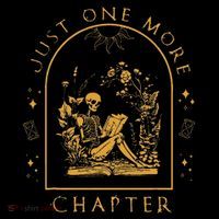 Just One More Chapter Vintage Skeleton Reading Book Reader Bucket Hat