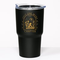 Just One More Chapter Vintage Skeleton Reading Book Reader Tumbler
