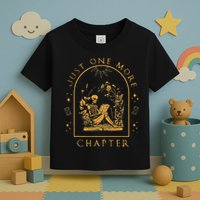 Just One More Chapter Vintage Skeleton Reading Book Reader Toddler T-Shirt