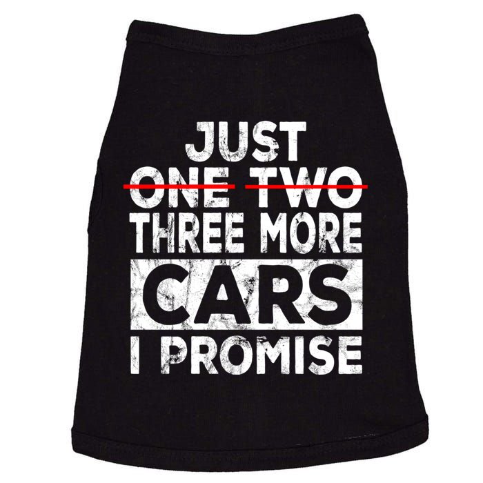 Just One More Car I Promise Mechanic Gift Car Lover Garage Doggie Tank