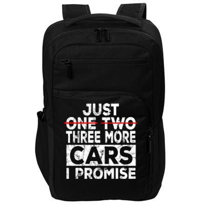 Just One More Car I Promise Mechanic Gift Car Lover Garage Impact Tech Backpack