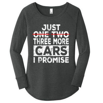 Just One More Car I Promise Mechanic Gift Car Lover Garage Women's Perfect Tri Tunic Long Sleeve Shirt