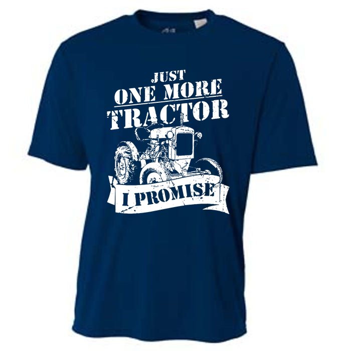 Just One More Tractor Funny Farmer Cooling Performance Crew T-Shirt