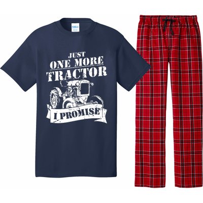 Just One More Tractor Funny Farmer Pajama Set