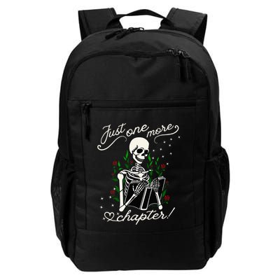 Just One More Chapter Funny Books Skeleton Bookworm Backpack