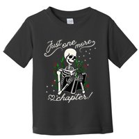 Just One More Chapter Funny Books Skeleton Bookworm Toddler T-Shirt