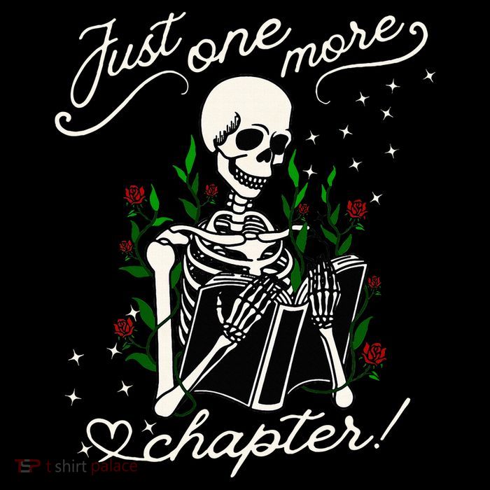 Just One More Chapter Funny Books Skeleton Bookworm Short Acrylic Beanie