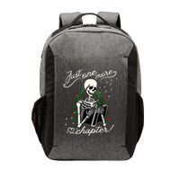 Just One More Chapter Funny Books Skeleton Bookworm Vector Backpack