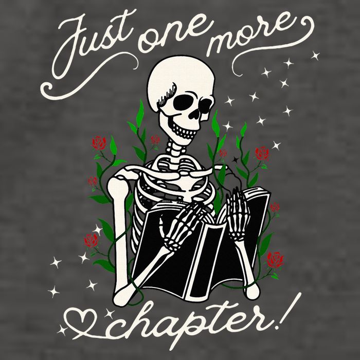 Just One More Chapter Funny Books Skeleton Bookworm Vector Backpack